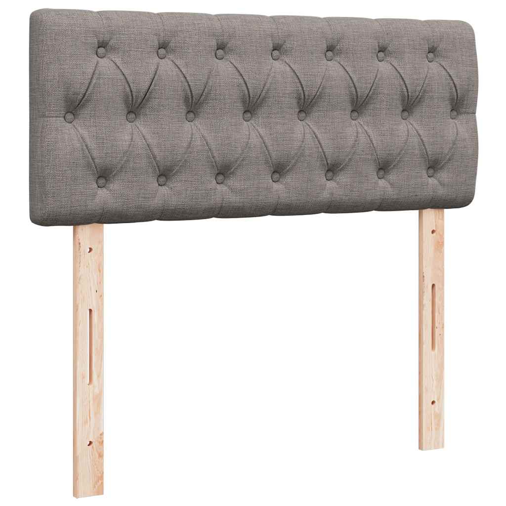 Giroletto a Molle con Materasso Tortora 120x200 cm in Tessuto