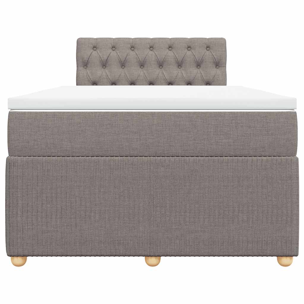 Giroletto a Molle con Materasso Tortora 120x200 cm in Tessuto | homemem39