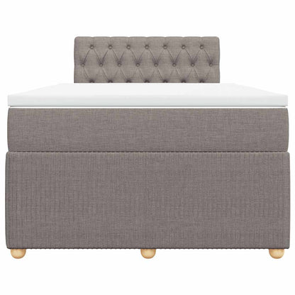 Giroletto a Molle con Materasso Tortora 120x200 cm in Tessuto | homemem39