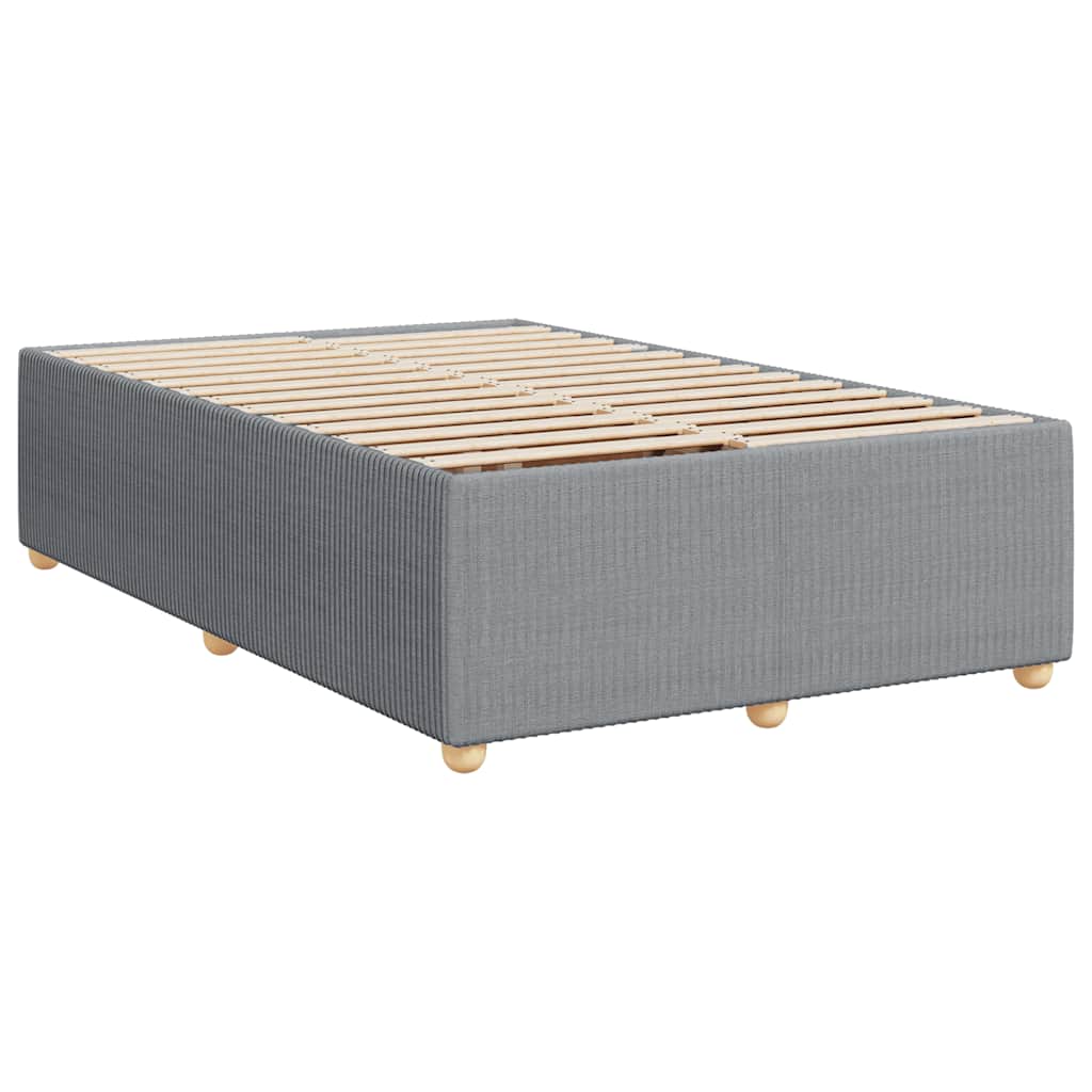 Giroletto a Molle con Materasso Grigio Chiaro 120x200cm Tessuto | homemem39