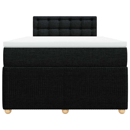 Giroletto a Molle con Materasso Nero 120x200 cm in Tessuto | homemem39