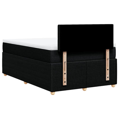 Giroletto a Molle con Materasso Nero 120x200 cm in Tessuto | homemem39