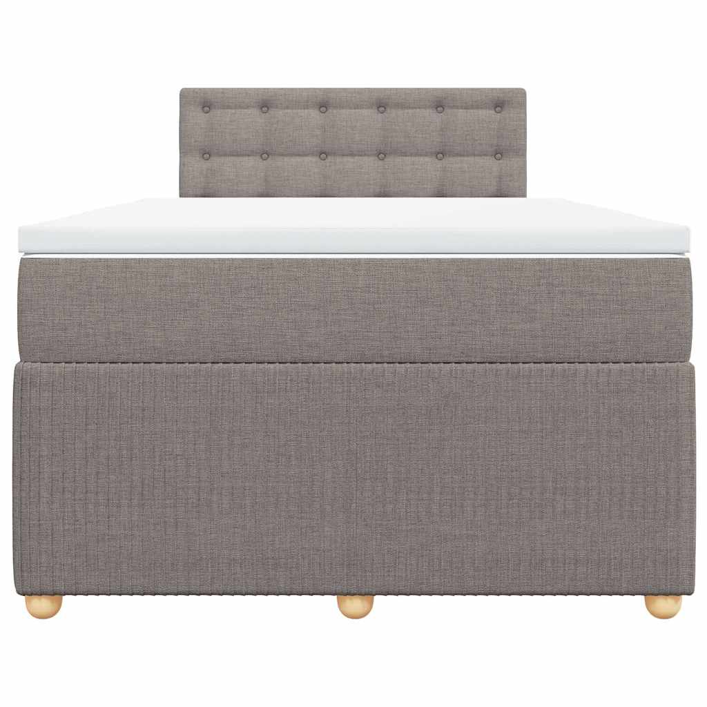Giroletto a Molle con Materasso Tortora 120x200 cm in Tessuto | homemem39