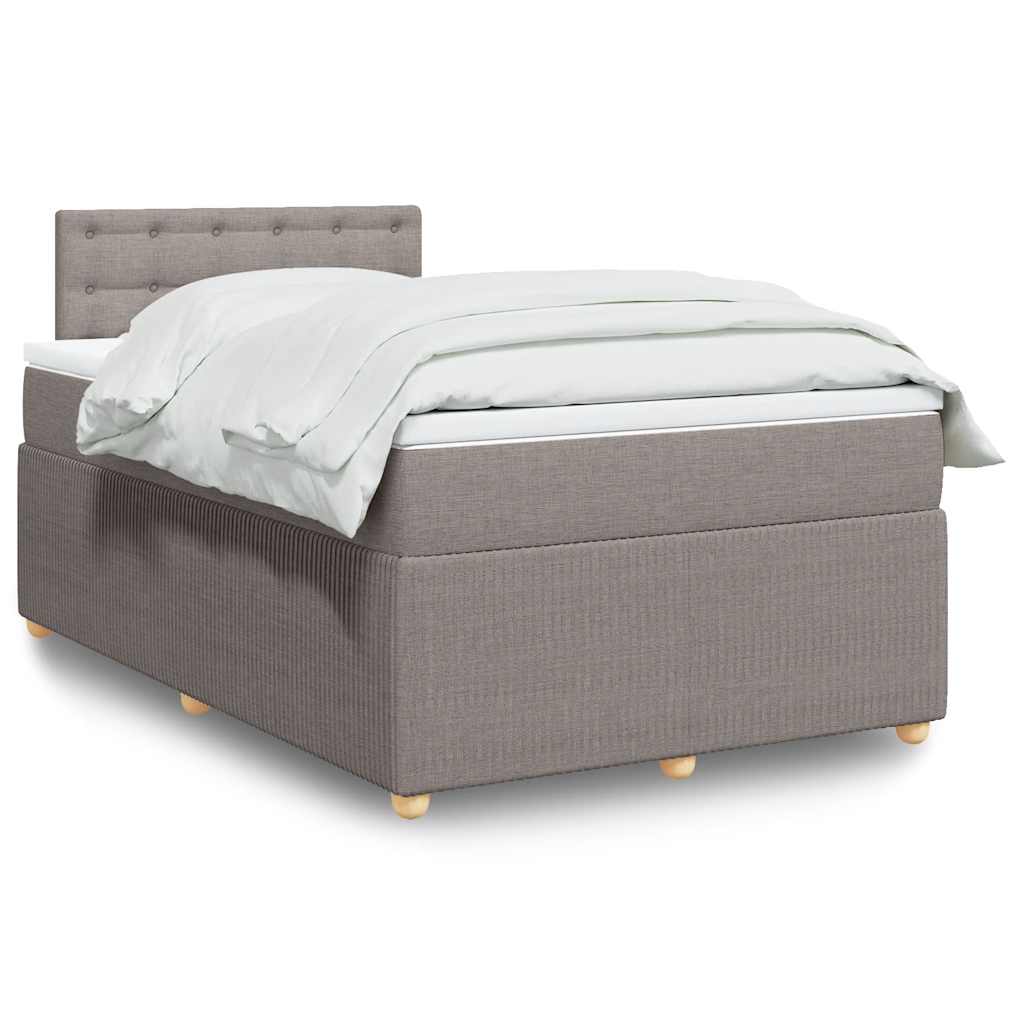 Giroletto a Molle con Materasso Tortora 120x200 cm in Tessuto | homemem39