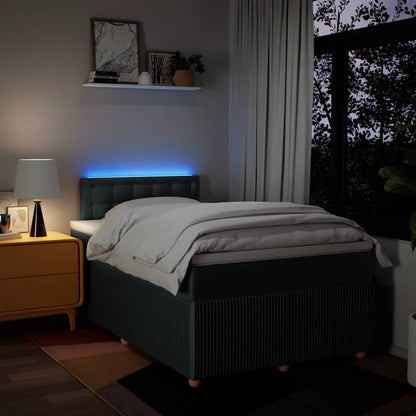 Giroletto a Molle con Materasso Blu 120x200 cm in Tessuto | homemem39