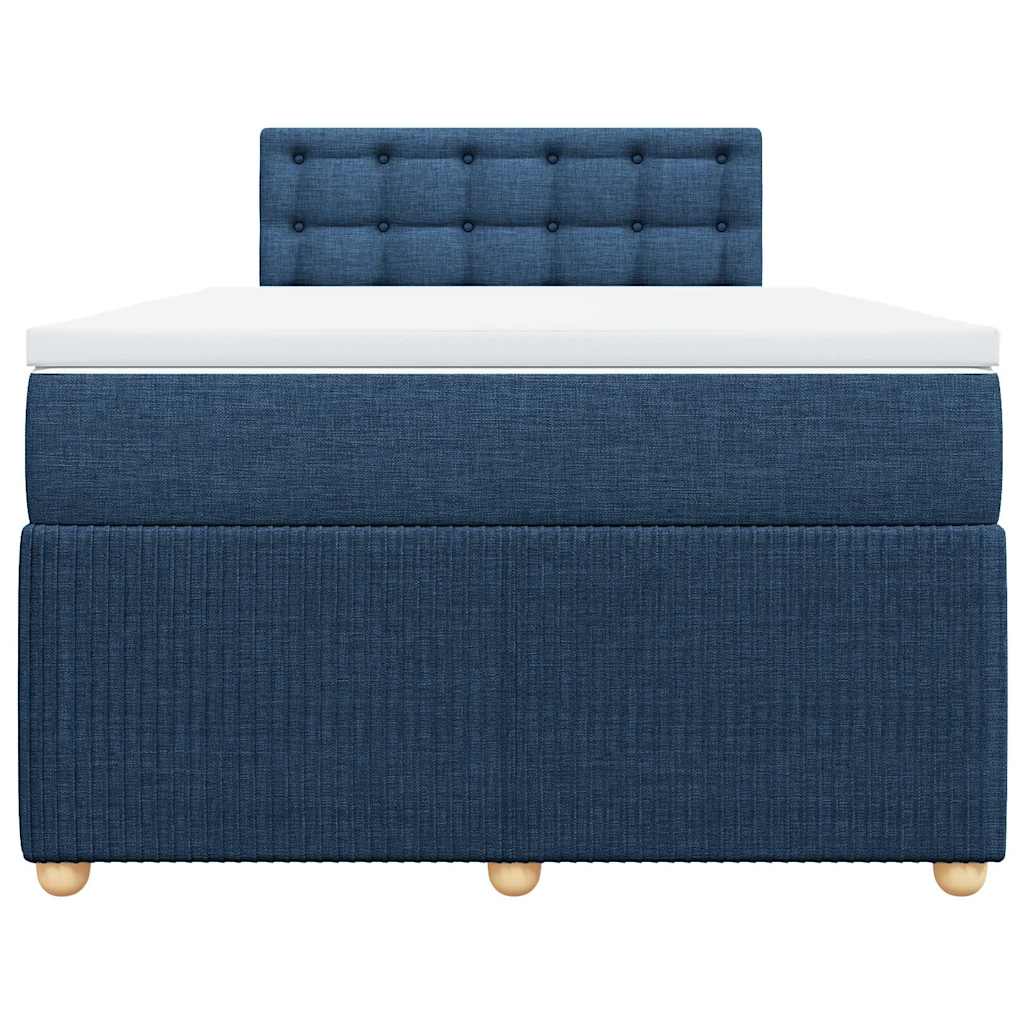 Giroletto a Molle con Materasso Blu 120x200 cm in Tessuto | homemem39