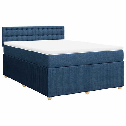 Giroletto a Molle con Materasso Blu 140x190 cm in Tessuto | homemem39