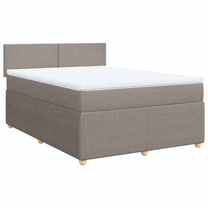 Giroletto a Molle con Materasso Tortora 140x200 cm in Tessuto | homemem39