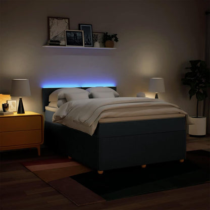 Giroletto a Molle con Materasso Blu 140x200 cm in Tessuto | homemem39