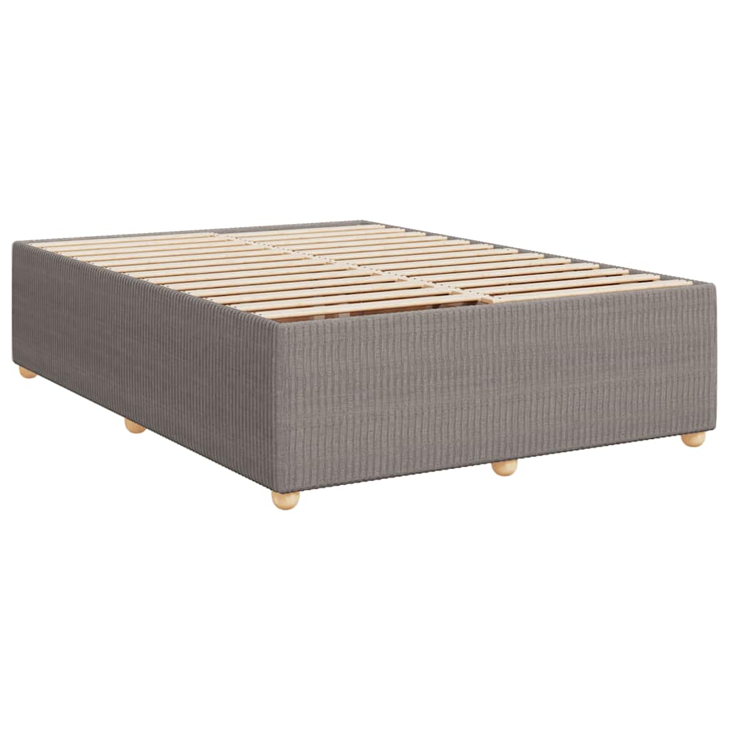 Giroletto a Molle con Materasso Tortora 140x200 cm in Tessuto | homemem39
