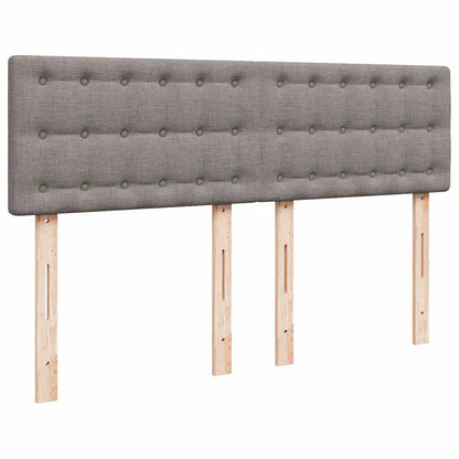 Giroletto a Molle con Materasso Tortora 140x200 cm in Tessuto