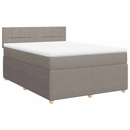 Giroletto a Molle con Materasso Tortora 160x200 cm in Tessuto | homemem39