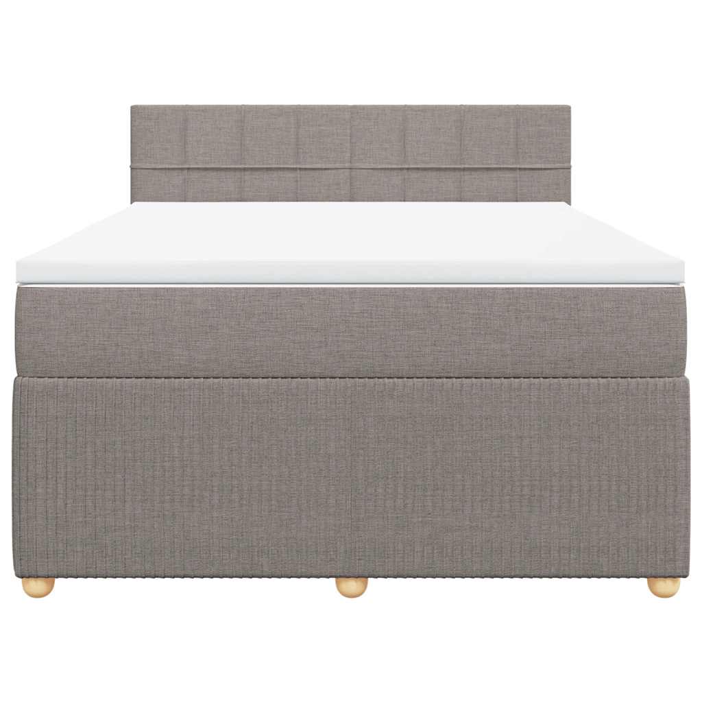 Giroletto a Molle con Materasso Tortora 160x200 cm in Tessuto | homemem39