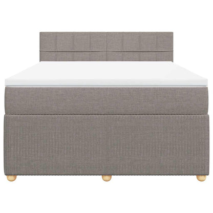 Giroletto a Molle con Materasso Tortora 160x200 cm in Tessuto | homemem39