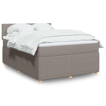 Giroletto a Molle con Materasso Tortora 160x200 cm in Tessuto | homemem39