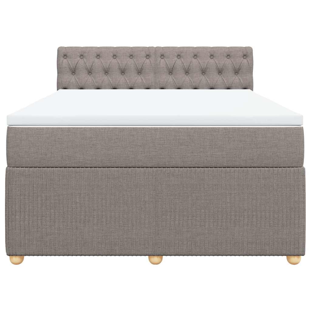 Giroletto a Molle con Materasso Tortora 160x200 cm in Tessuto | homemem39