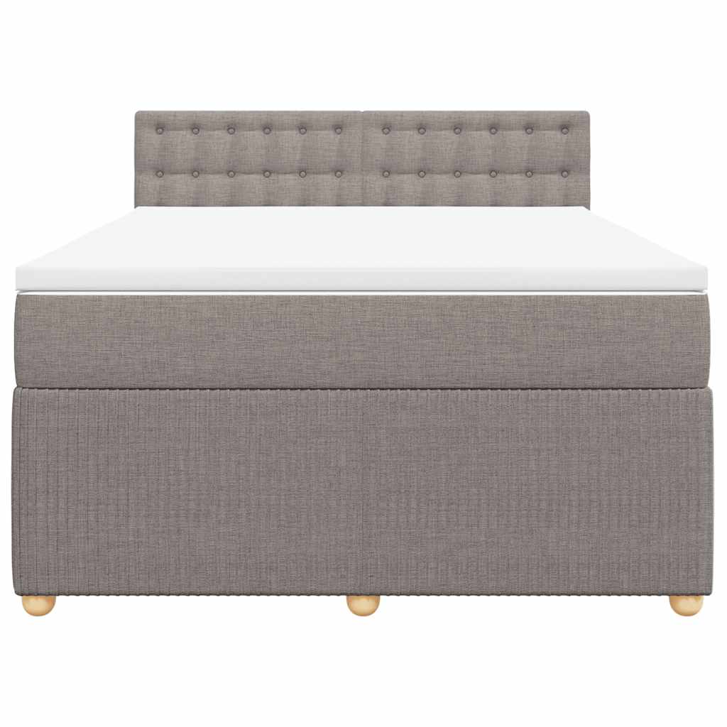 Giroletto a Molle con Materasso Tortora 160x200 cm in Tessuto | homemem39