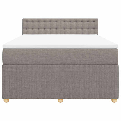 Giroletto a Molle con Materasso Tortora 160x200 cm in Tessuto | homemem39