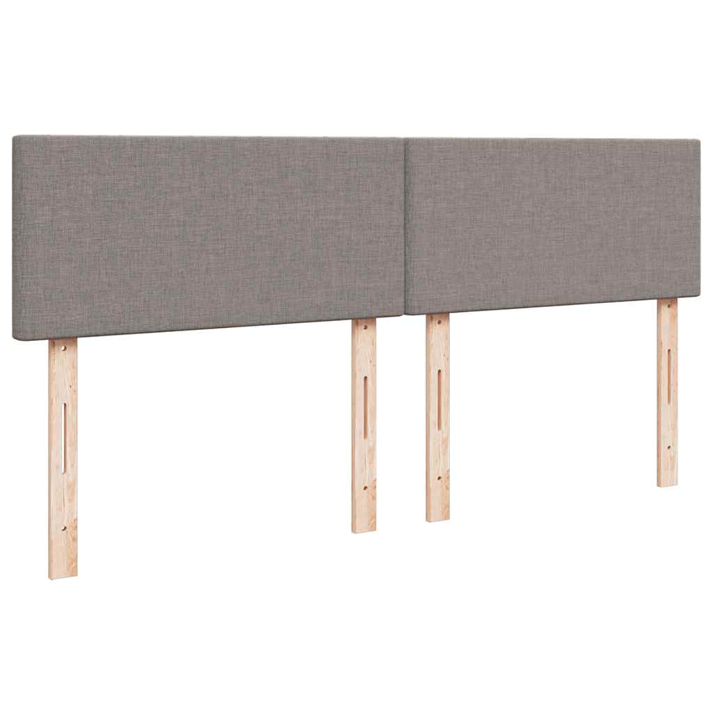 Giroletto a Molle con Materasso Tortora 180x200 cm in Tessuto