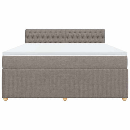 Giroletto a Molle con Materasso Tortora 180x200 cm in Tessuto | homemem39