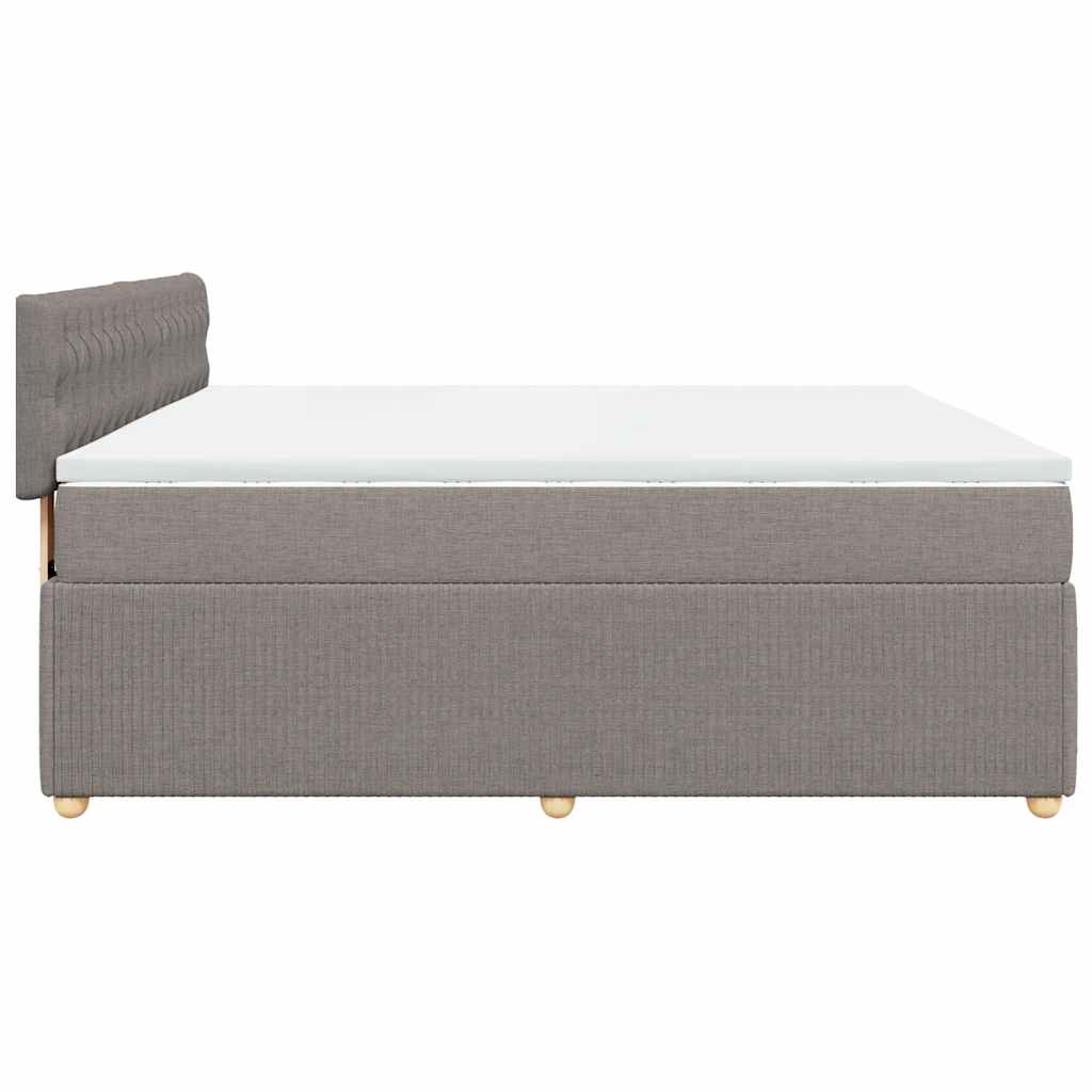 Giroletto a Molle con Materasso Tortora 180x200 cm in Tessuto | homemem39