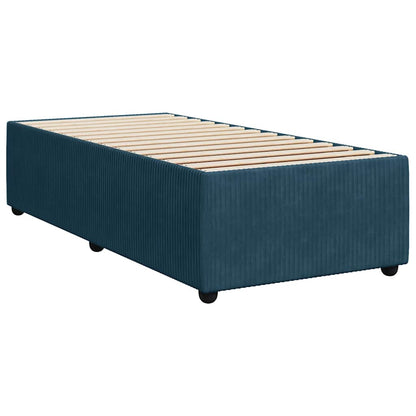 Giroletto a Molle con Materasso Blu 80x200 cm in Velluto | homemem39