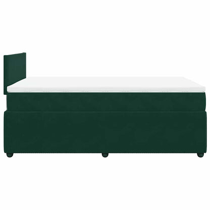 Giroletto a Molle con Materasso Verde Scuro 120x190 cm Velluto | homemem39
