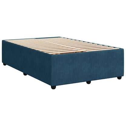 Giroletto a Molle con Materasso Blu 120x200 cm in Velluto | homemem39