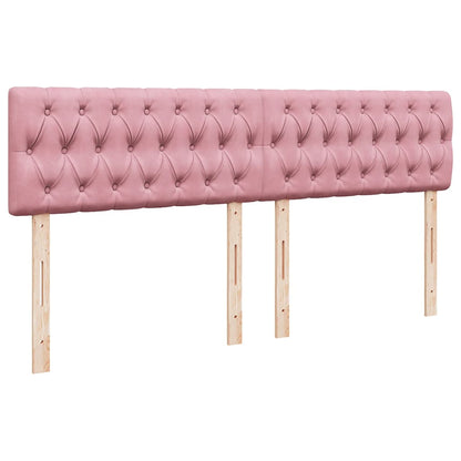 Giroletto a Molle con Materasso Rosa 180x200 cm in Velluto | homemem39
