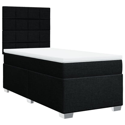 Giroletto a Molle con Materasso Nero 80x200 cm inTessuto | homemem39