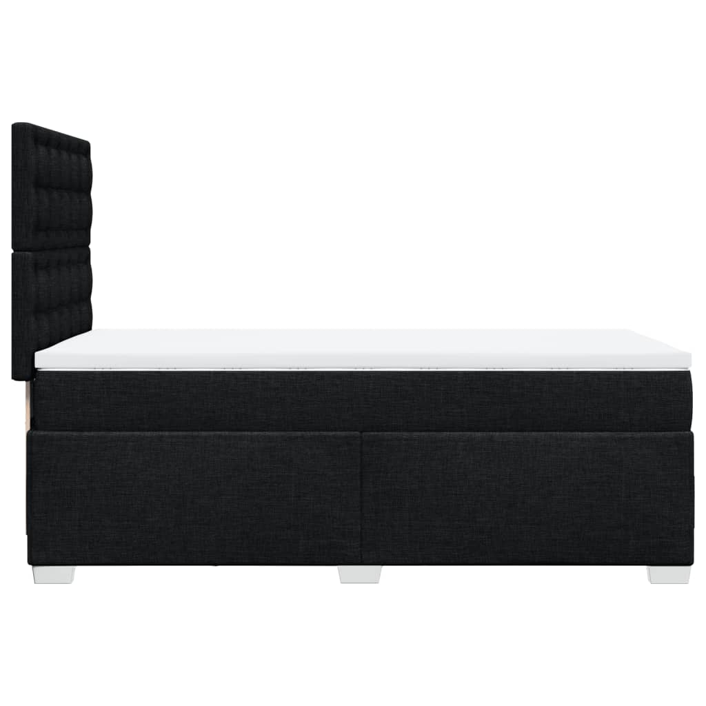 Giroletto a Molle con Materasso Nero 90x190 cm in Tessuto | homemem39