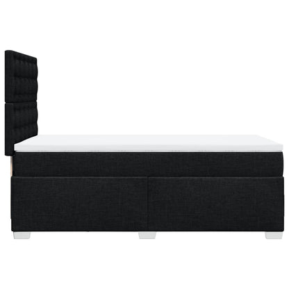 Giroletto a Molle con Materasso Nero 90x190 cm in Tessuto | homemem39