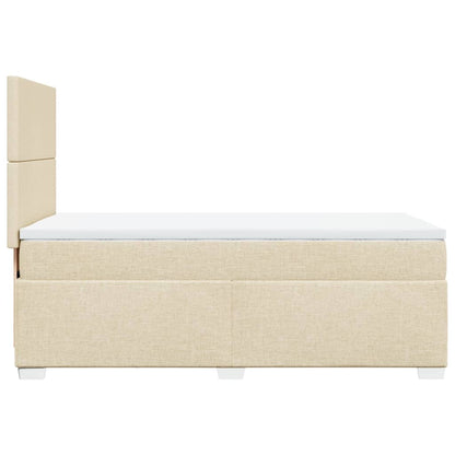 Giroletto a Molle con Materasso Crema 90x200 cm inTessuto | homemem39