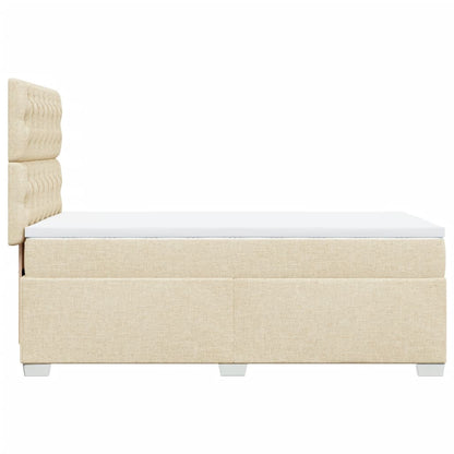 Giroletto a Molle con Materasso Crema 90x200 cm inTessuto | homemem39