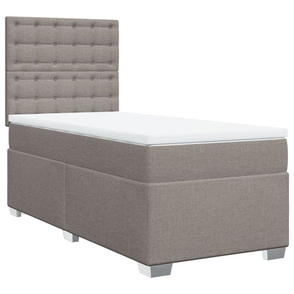 Giroletto a Molle con Materasso Tortora 90x200 cm inTessuto | homemem39
