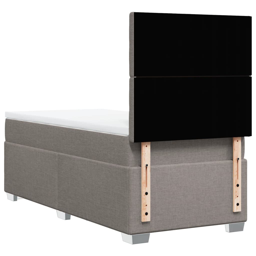 Giroletto a Molle con Materasso Tortora 90x200 cm inTessuto | homemem39
