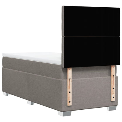 Giroletto a Molle con Materasso Tortora 90x200 cm inTessuto | homemem39