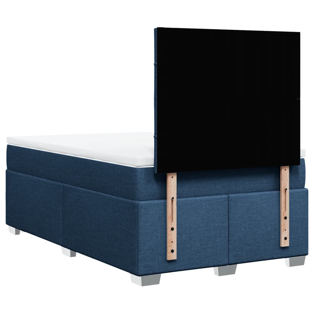 Giroletto a Molle con Materasso Blu 120x190 cm in Tessuto | homemem39