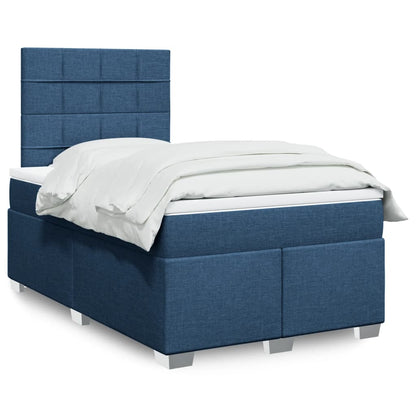 Giroletto a Molle con Materasso Blu 120x190 cm in Tessuto | homemem39