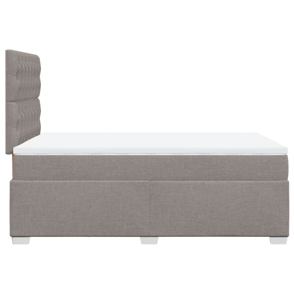 Giroletto a Molle con Materasso Tortora 120x190 cm in Tessuto | homemem39
