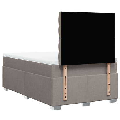 Giroletto a Molle con Materasso Tortora 120x190 cm in Tessuto | homemem39
