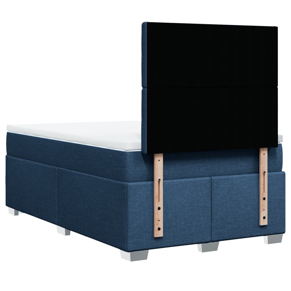 Giroletto a Molle con Materasso Blu 120x190 cm in Tessuto | homemem39