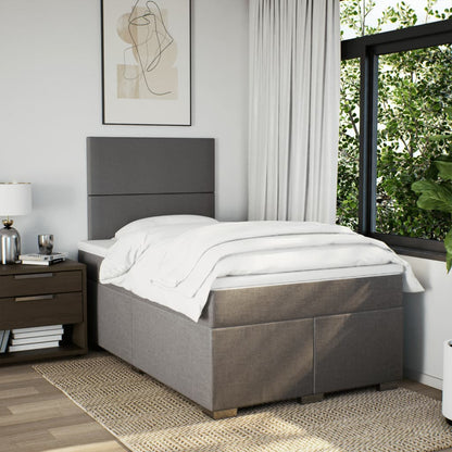 Giroletto a Molle con Materasso Tortora 120x200 cm in Tessuto | homemem39