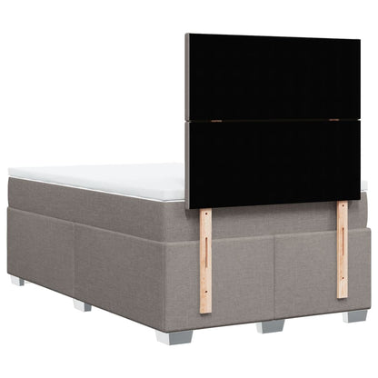 Giroletto a Molle con Materasso Tortora 120x200 cm in Tessuto | homemem39