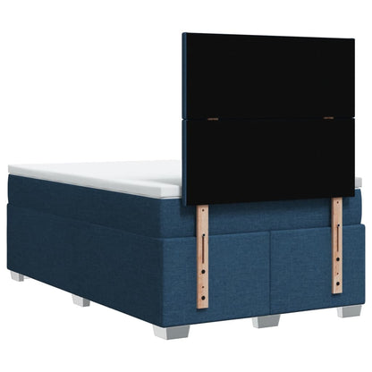 Giroletto a Molle con Materasso Blu 120x200 cm in Tessuto | homemem39