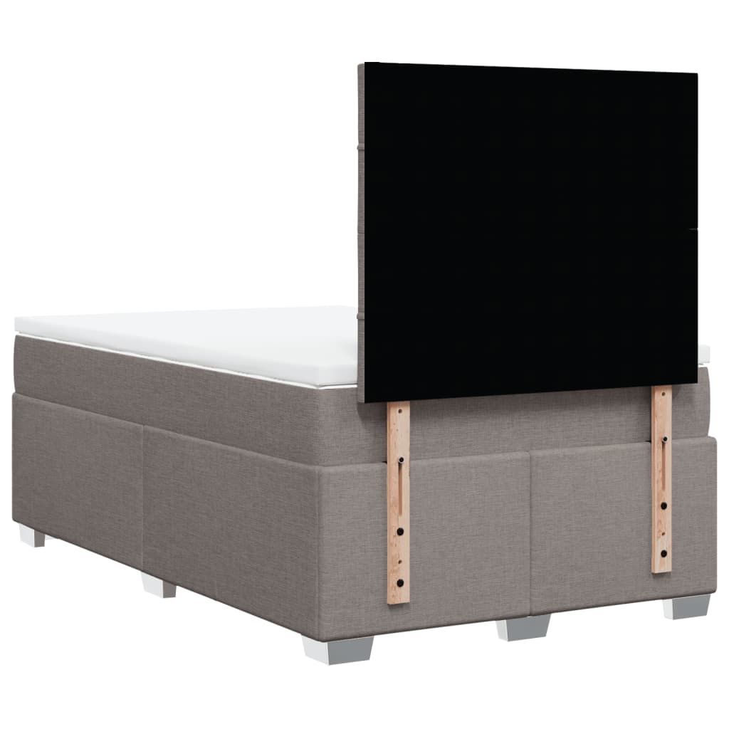 Giroletto a Molle con Materasso Tortora 120x200 cm in Tessuto | homemem39