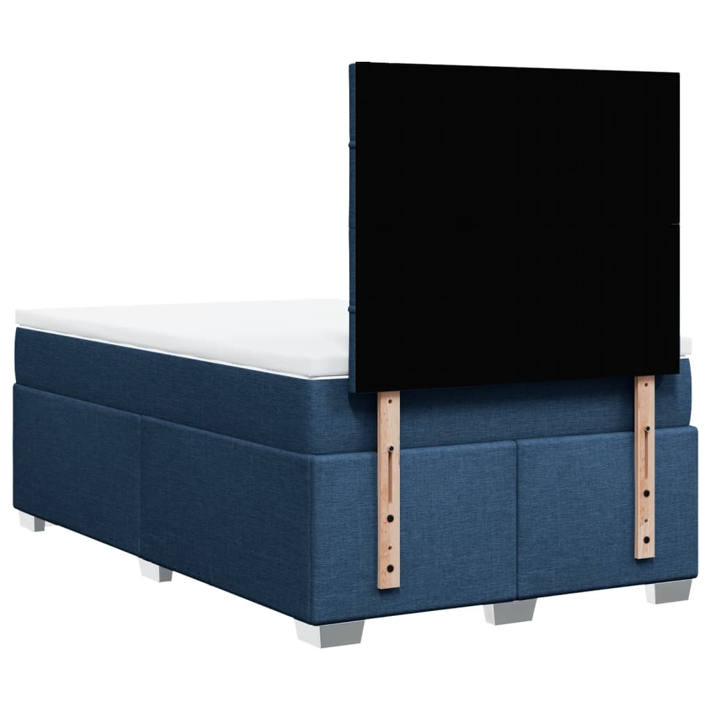 Giroletto a Molle con Materasso Blu 120x200 cm in Tessuto | homemem39