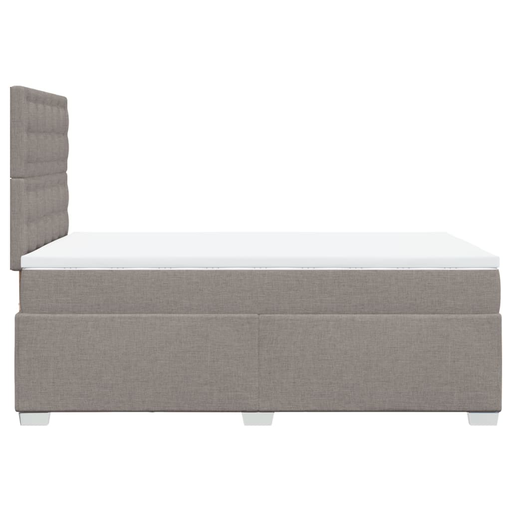 Giroletto a Molle con Materasso Tortora 120x200 cm in Tessuto | homemem39