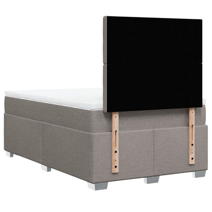 Giroletto a Molle con Materasso Tortora 120x200 cm in Tessuto | homemem39