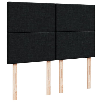 Giroletto a Molle con Materasso Nero 140x190 cm in Tessuto | homemem39